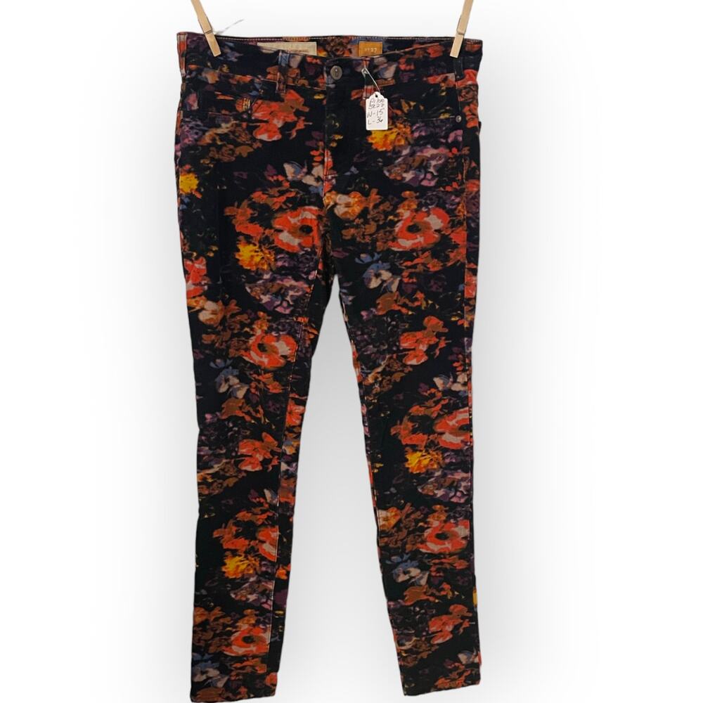 Pilcro Anthropologie Multicolor corduroy pants sz 27 EUC